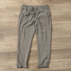 Men's Checkered Pants - Black and Tan